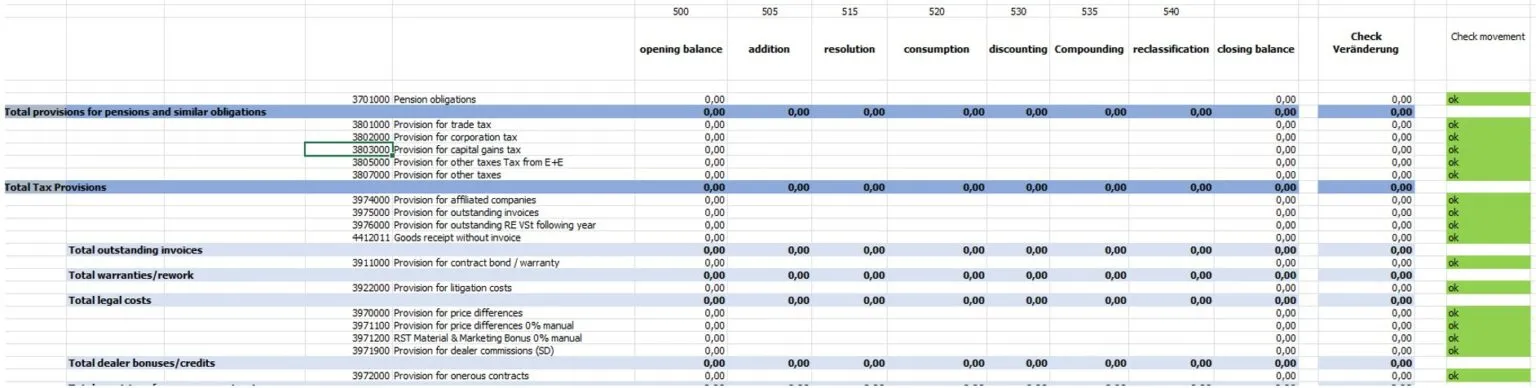 Abbildung 5_Rückstellungsspiegel mit Bilanzwertabgleich