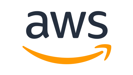 Das Bild zeigt das AWS-Logo mit dem Kleinbuchstaben "aws" in schwarzer Schrift über einem orangefarbenen geschwungenen Pfeil auf hellgrauem Hintergrund, der Innovation und digitale Lösungen für die Bahn- und Bahnberatungsbranche symbolisiert.