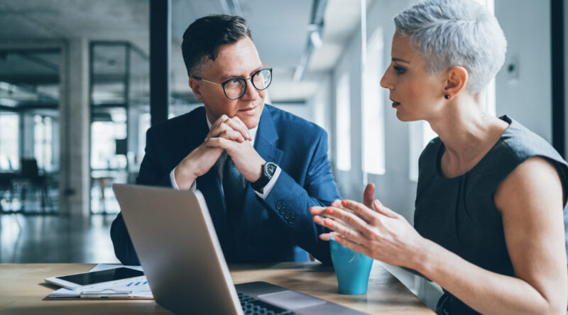 Besprechung zur Entwicklung eines Innovationsprozesses