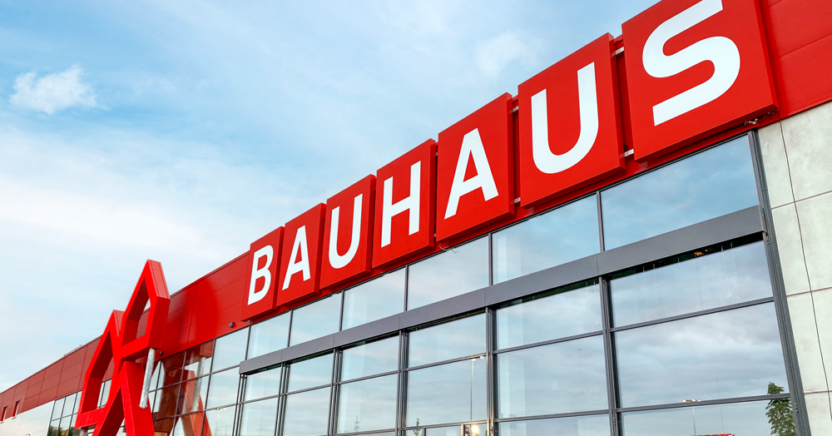 Aussenansicht des BAUHAUS Gebäues in Würzburg