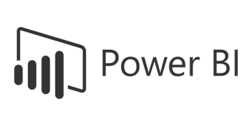 Das Bild zeigt das Power BI-Logo mit einem Balkendiagramm-Symbol, gefolgt von dem Text "Power BI" auf hellem Hintergrund, das für die Digitalisierung in Utilities Consulting und Lösungen für Energieversorger steht.