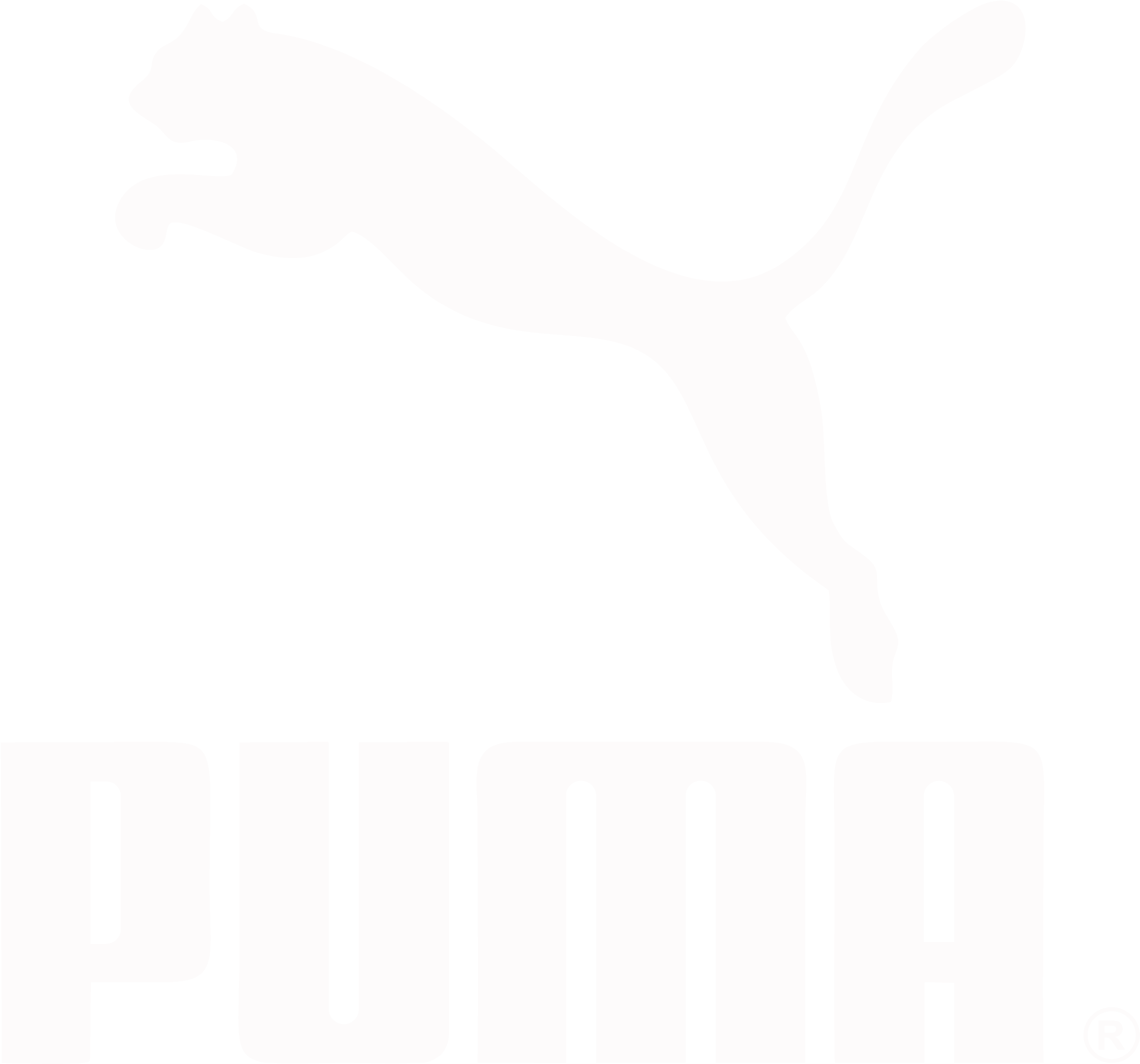 Puma logo wit