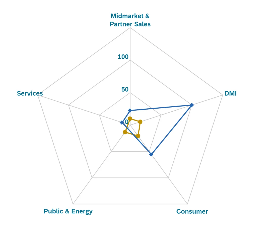 SAP diamant initiative five sectors results for valantic