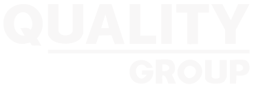 White logo of valantic customer The Quality Group, TQG