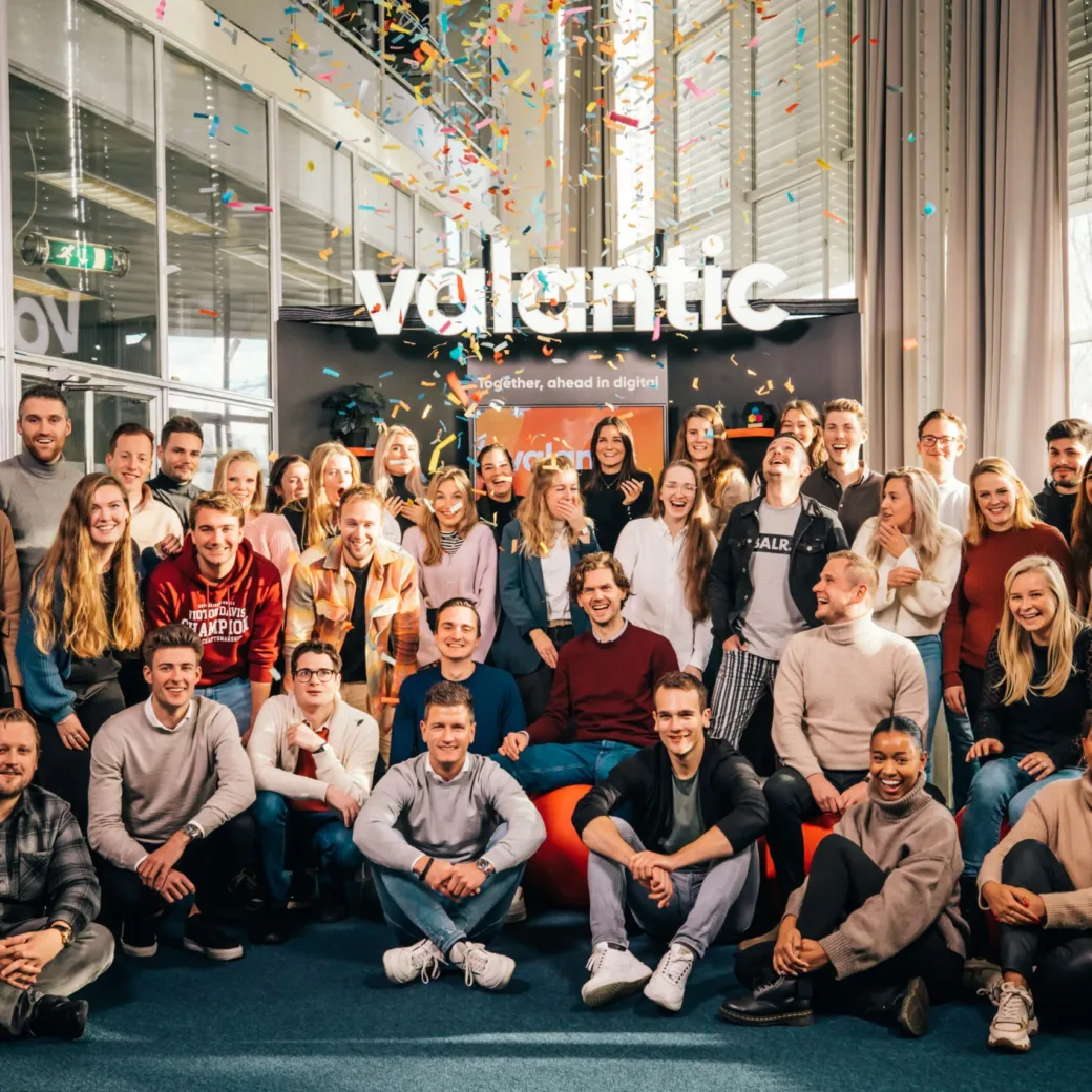 team valantic nl met confetti