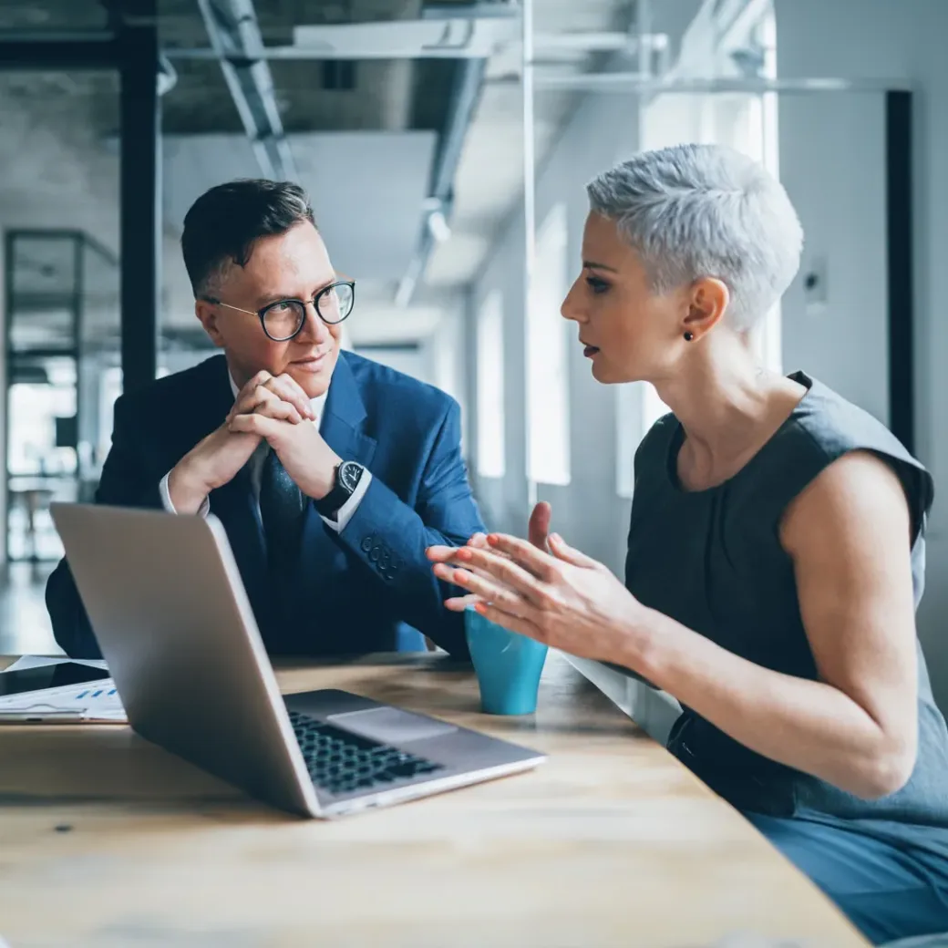 Business coworkers working together at office