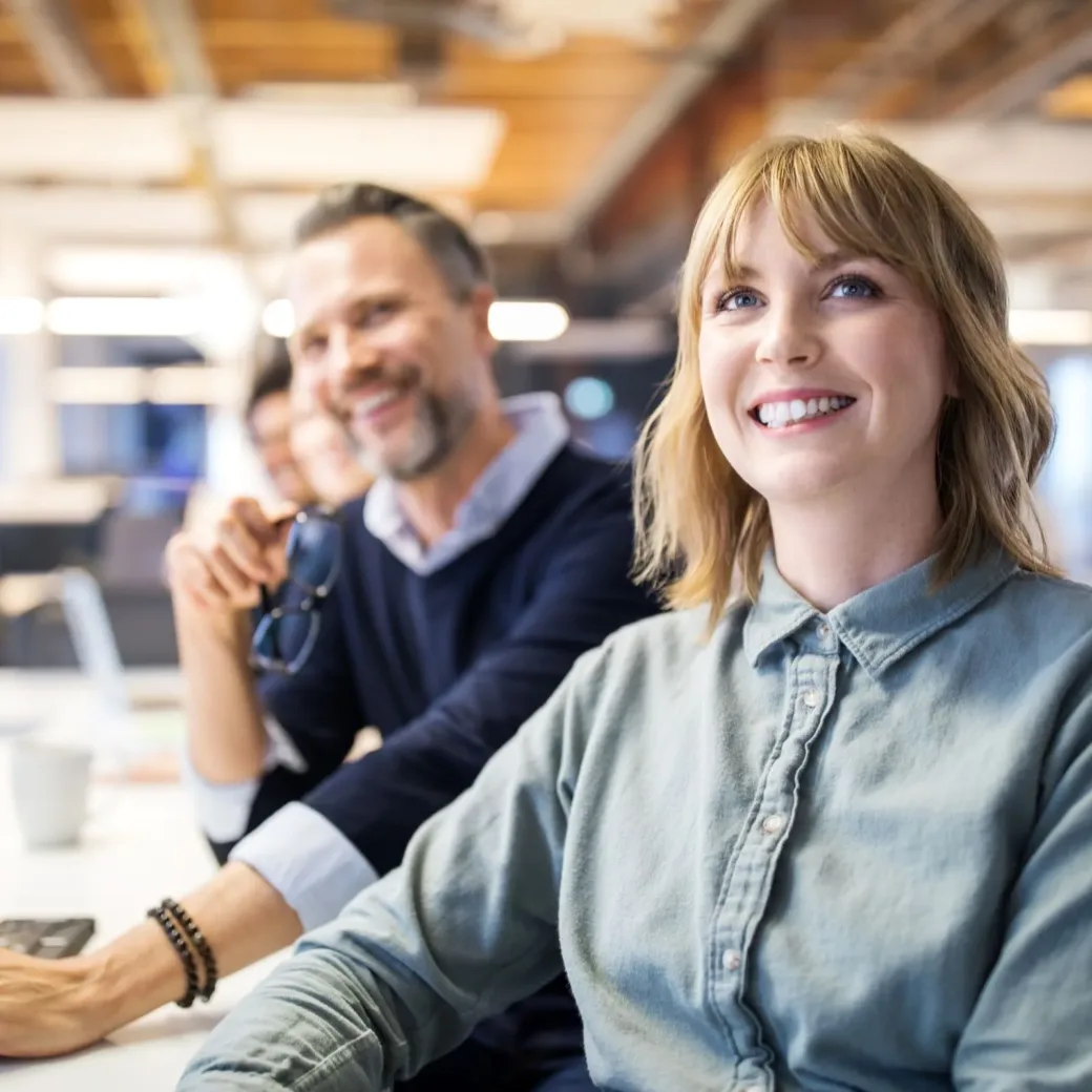 Business people at meeting in board room
