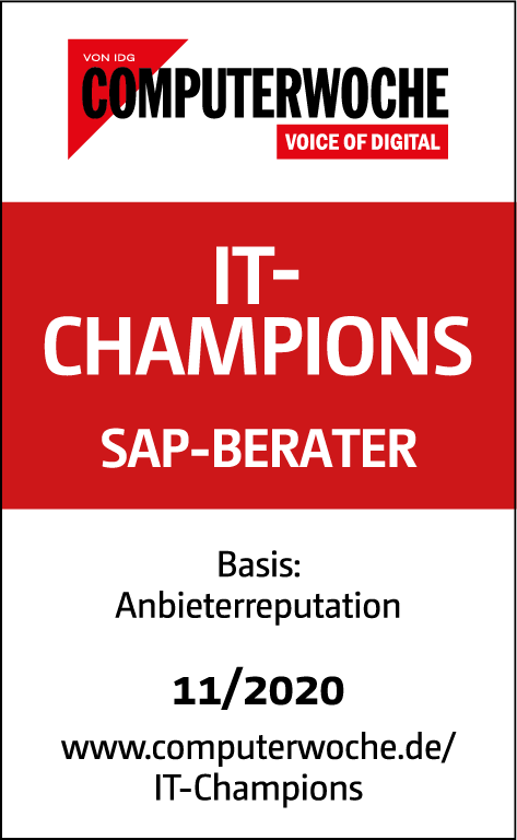 Computerwoche Seal: IT-Champions - SAP Berater
