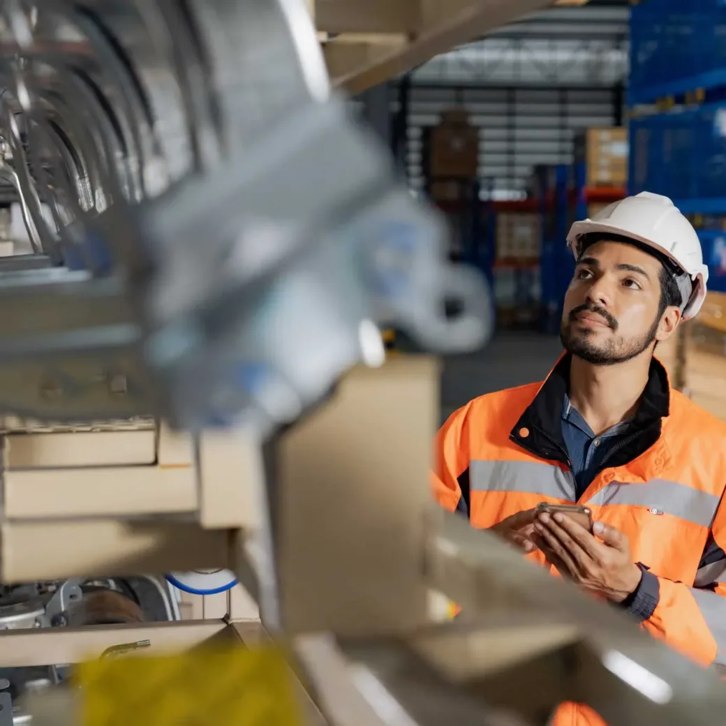 day at work for a male and female engineers working
