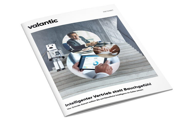 Cover des Factsheets zum Thema Sales Intelligence von valantic