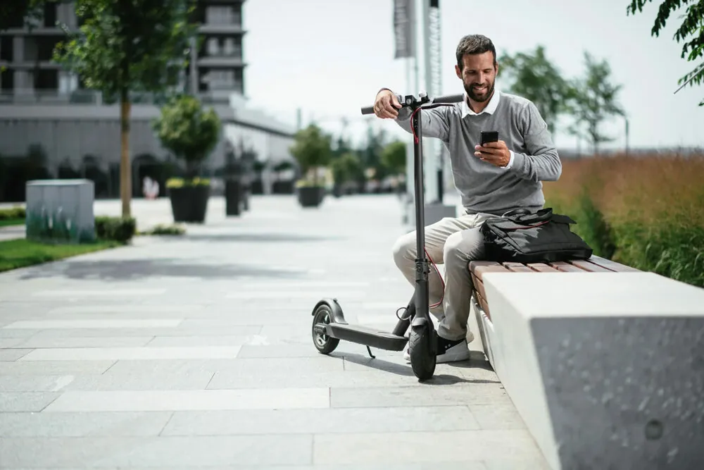 Bild vom E-Scooter, Gewinnspiel Hannover Messe 2023