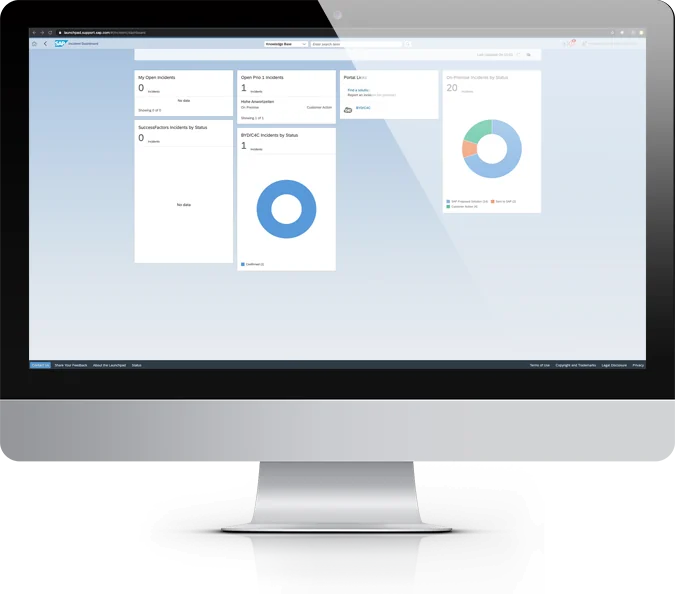 Screenshot de um interface SAP, valantic SAP Services
