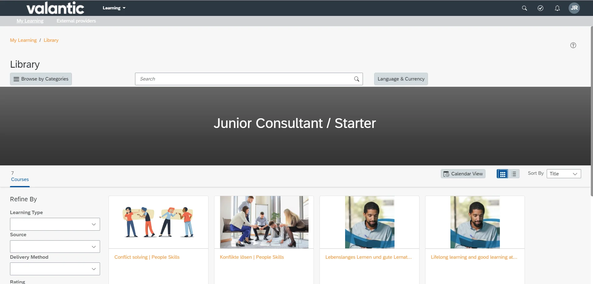 Learning Journey am Beispiel SAP Consultant Record to Report Junior (Starter)