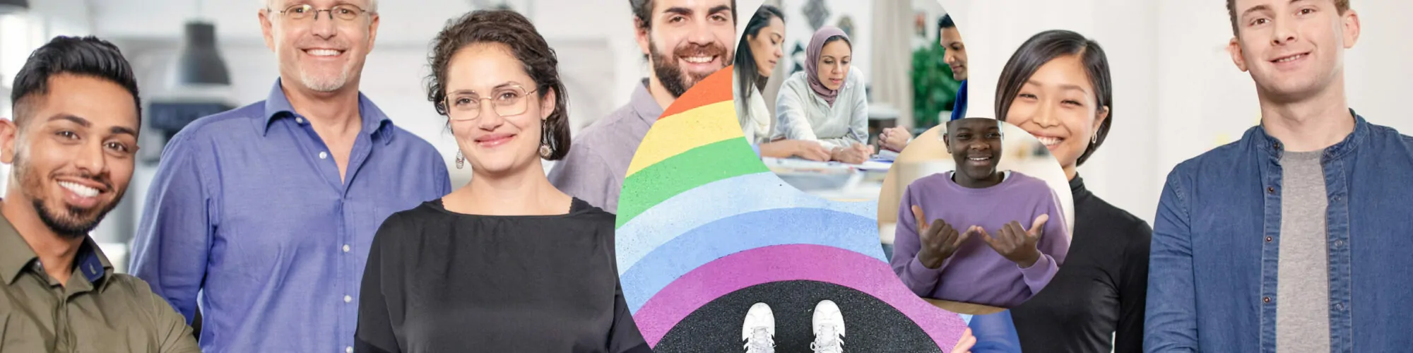 Logotipo pride valantic com cores de arco-iris – Diversidade & Inclusão na valantic