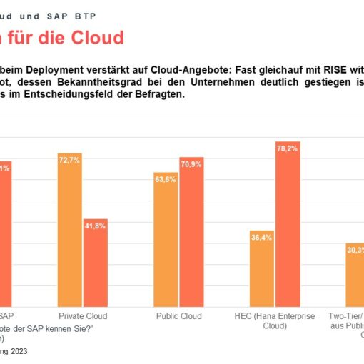 Infografik zur valantic SAP S/4HANA Studie 2023: Durchbruch für die Cloud