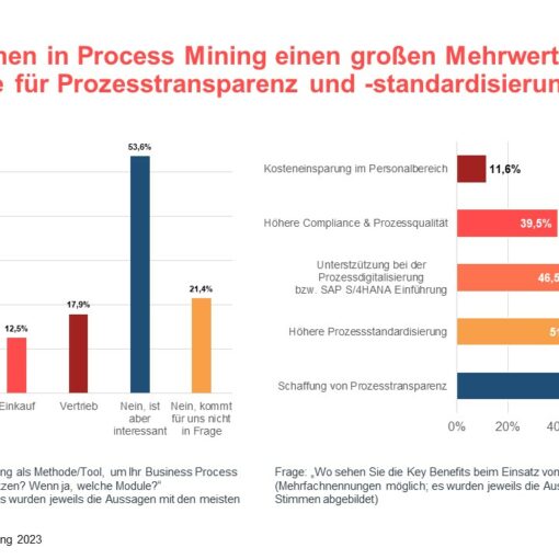 Infografik zur valantic SAP S/4HANA Studie 2023: Process Mining