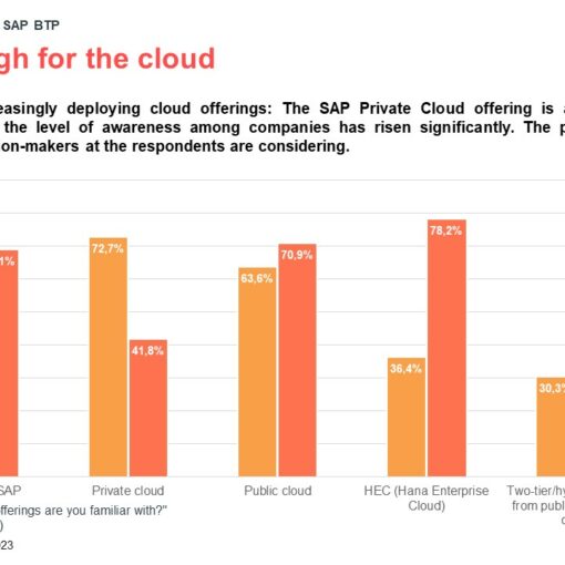 Info graphic valantic SAP S/4HANA Study 2023: Cloud