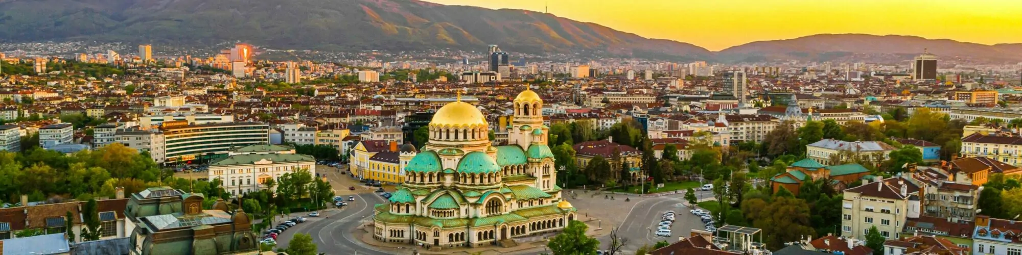 View on Sofia, Bulgaria - location of valantic