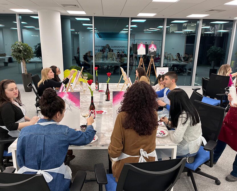 Art Night at our office in Sofia