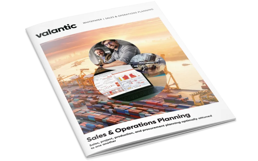 Mockup Whitepaper Sales & Operations Planning (S&OP) with the valantic waySuite