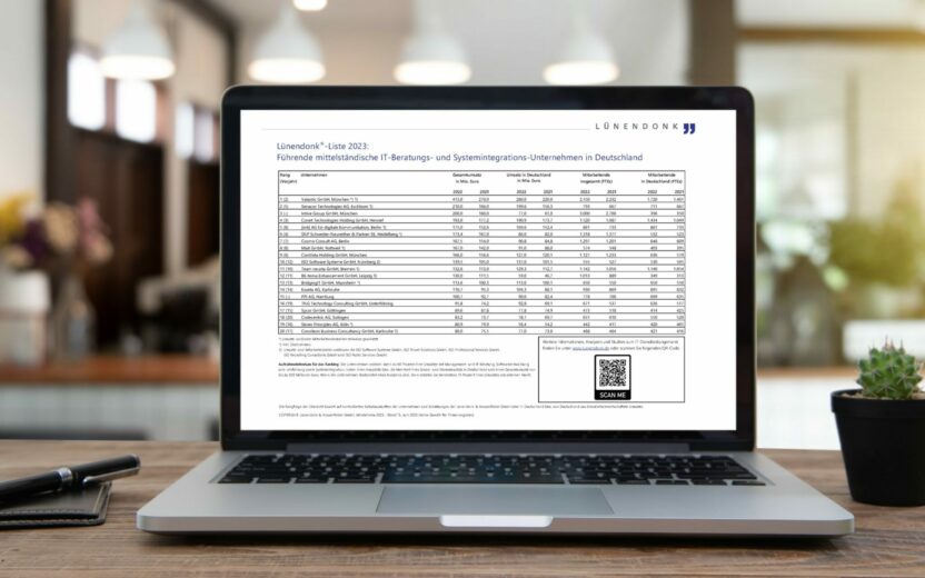 Lünendonk-Liste 2023: Weiteres Wachstum in 2023