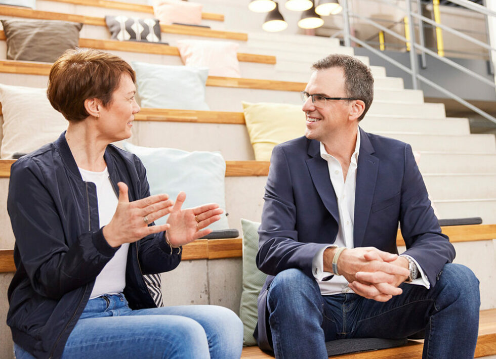 Uwe Tüben, Partner & Managing Director, Division Customer Experience und Sonja Baucks, Marketing