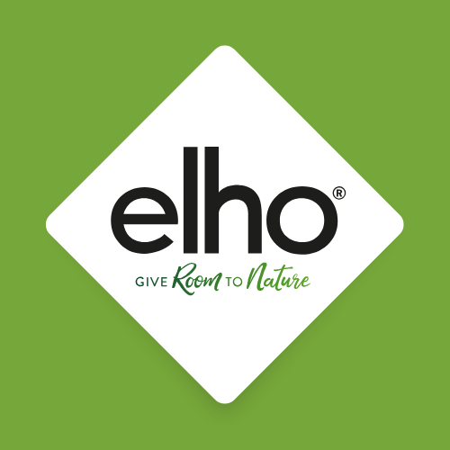 Logo elho met groene achtergrond