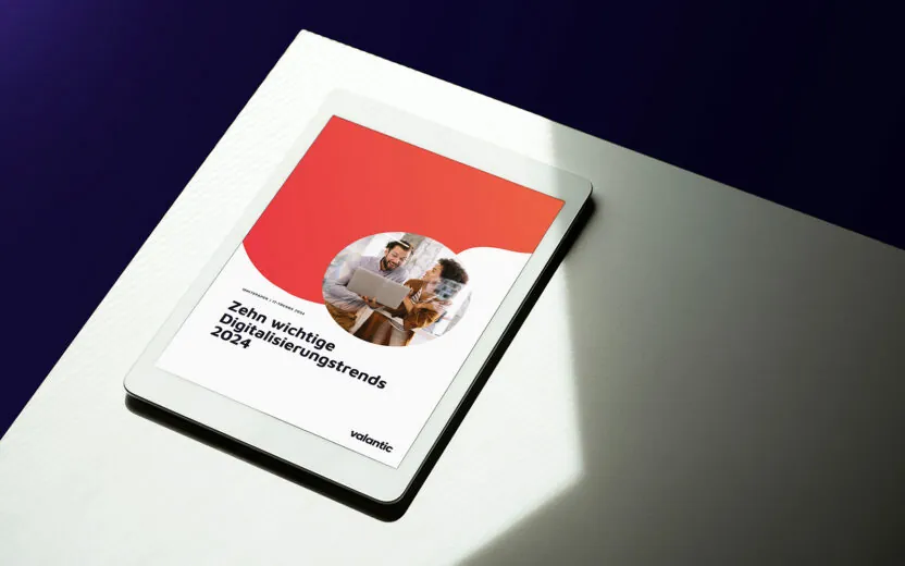 Mockup Whitepaper: Zehn wichtige Digitalisierungstrends 2024