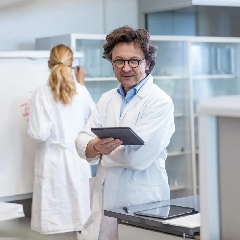 Portrait of a Mid Adult Scientist in the Laboratory