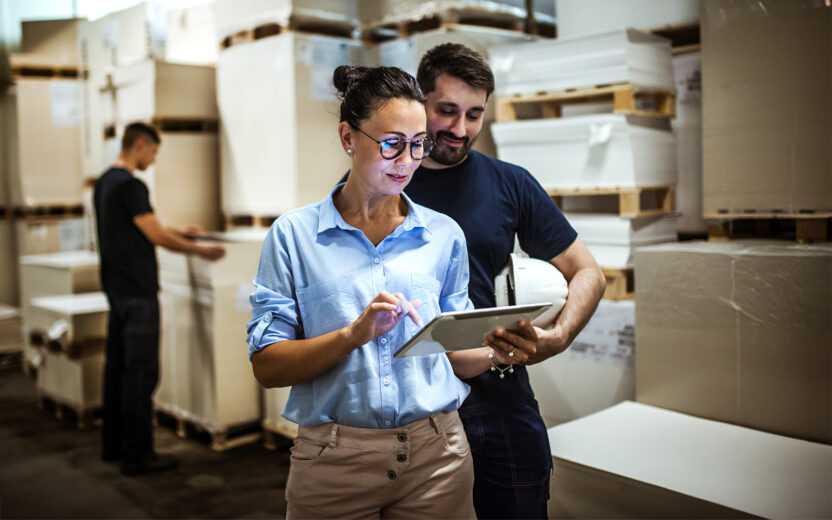 Trabalhadores de armazém