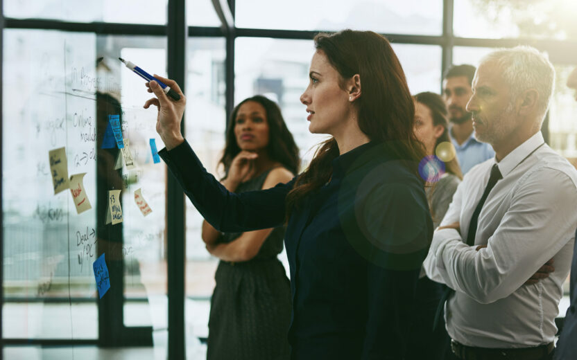 Shot of a group of business colleagues meeting in the boardroom