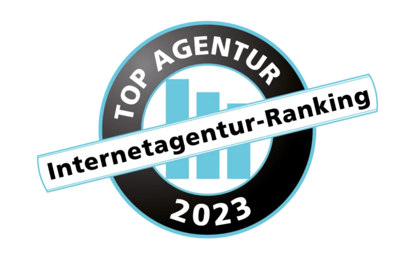 Logo Auszeichnung Top Agentur 2022 - Internetagentur Ranking