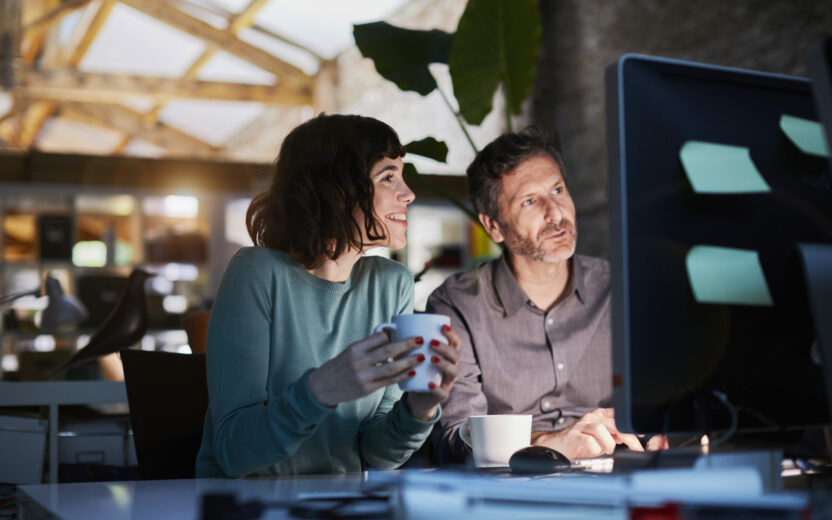 Kleines Unternehmen, Arbeit im Büro.