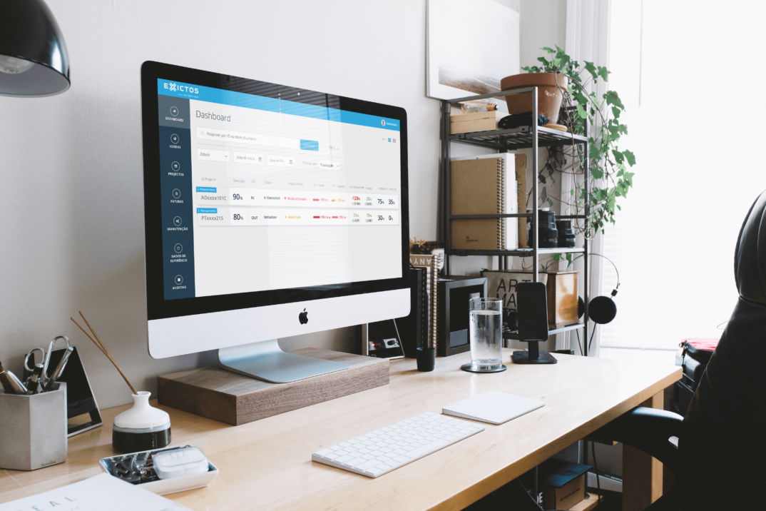 Desktop showing the Asseco's application