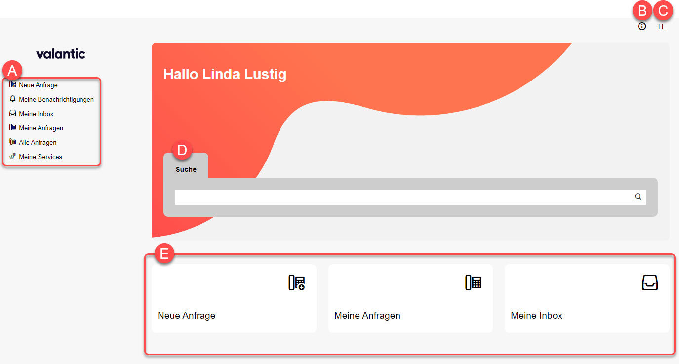 Startseite valantic Support Portal