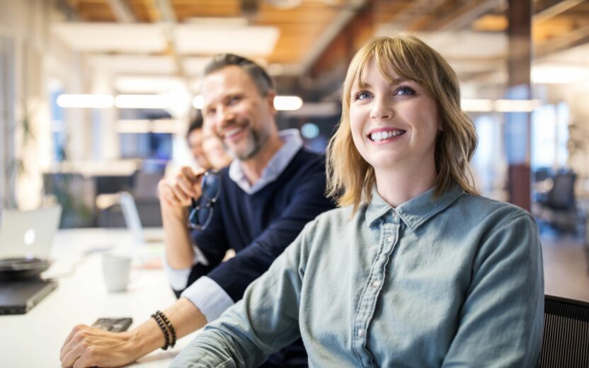 Business people at meeting in board room
