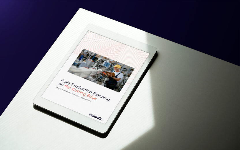 Mockup Whitepaper Agile Production Planning, valantic waySUITE