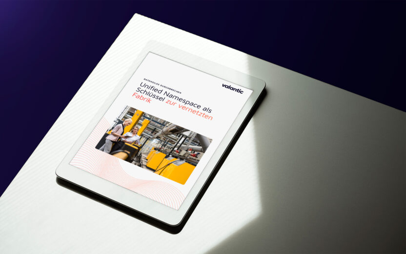 Mockup Whitepaper Datensilos durchbrechen mit unified Namespace UNS