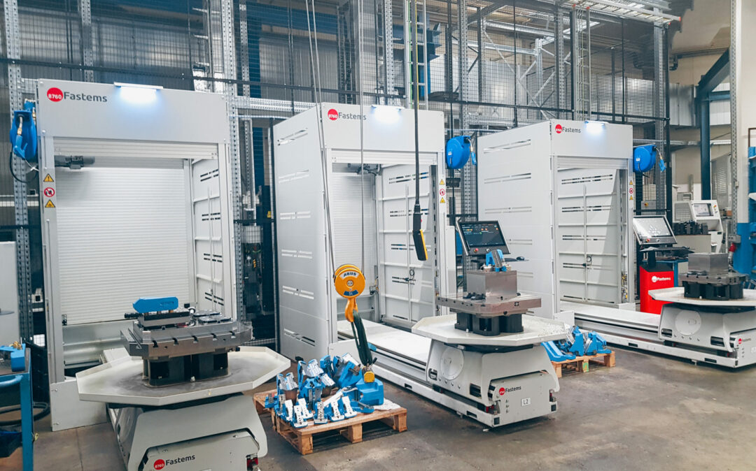 View from machinery inside the Strack building