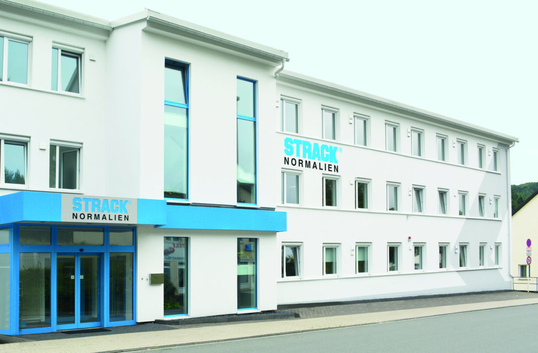 View from the front of the Strack head office building