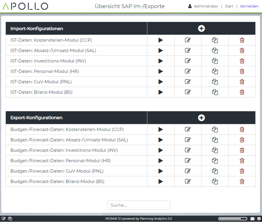 APOLLO SAP Connector Integrated Business Planning