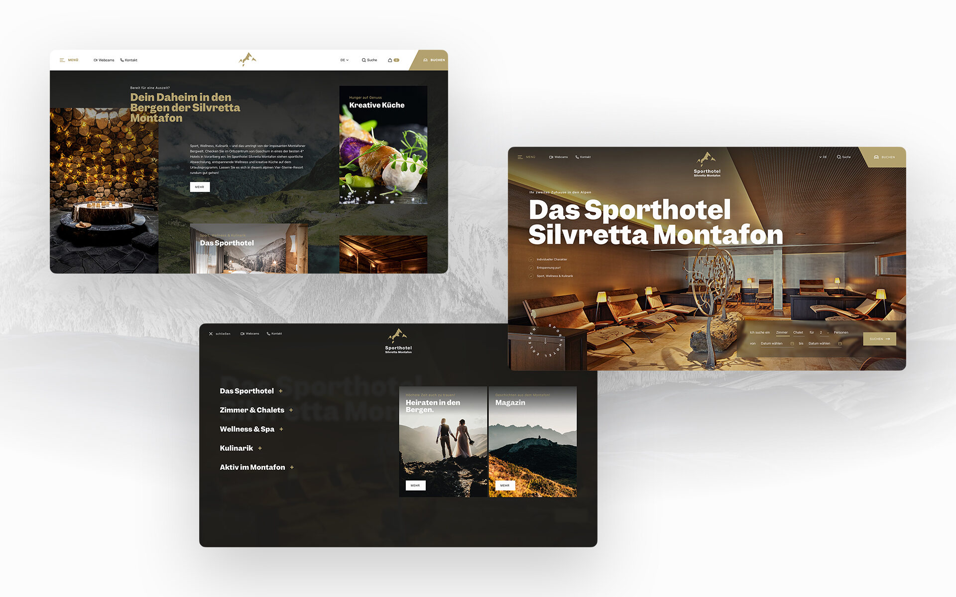 Website-Screenshot of sport hotel Silvretta Montafon