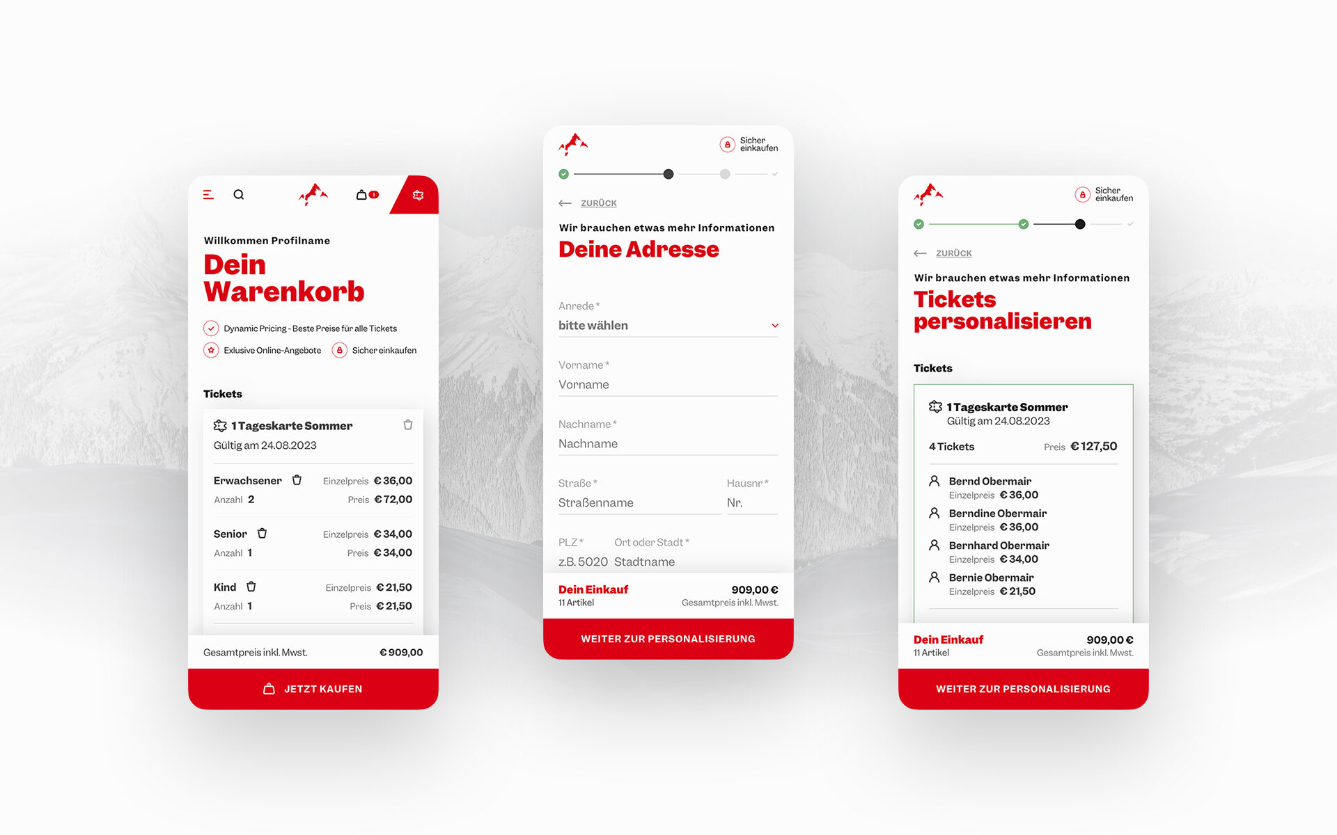 Website screenshot of Silvretta Montafon