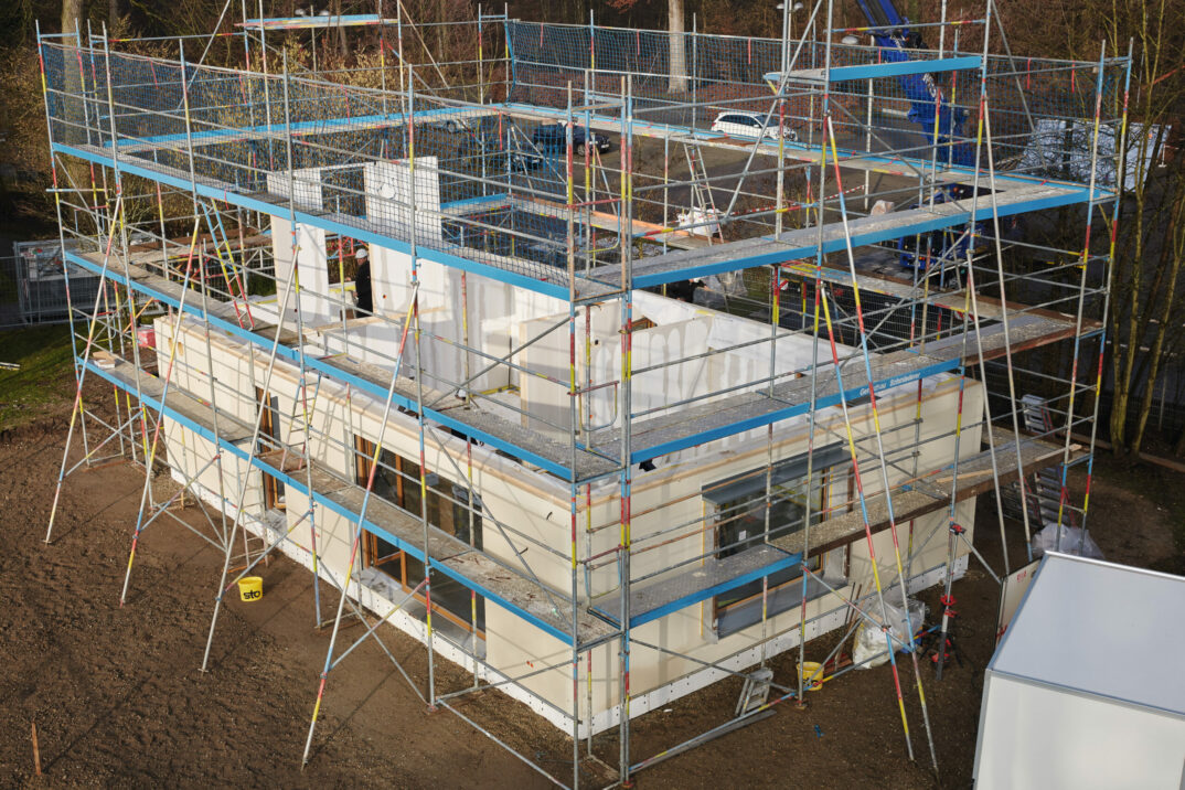 WeberHaus Neubau in der Bauphase