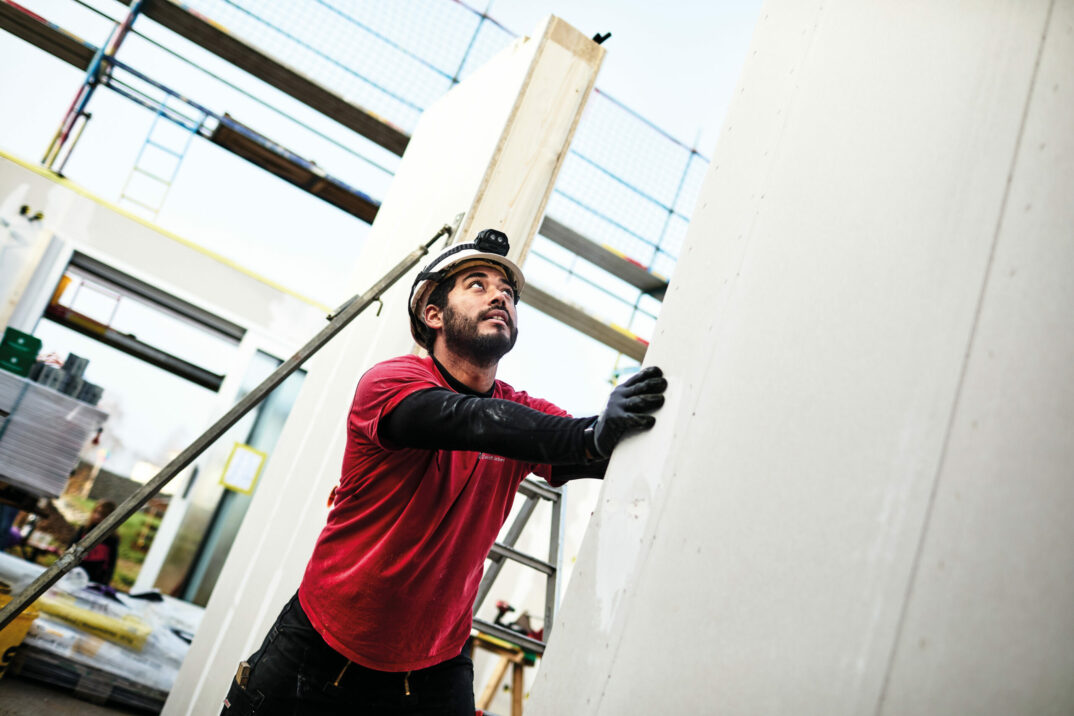 WeberHaus Mitarbeiter auf einer Baustelle