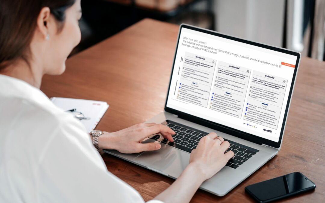 Woman laptop HVAC market overview