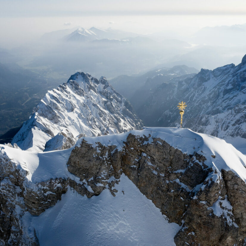 Foto von der Bayerischen Zugspitze.