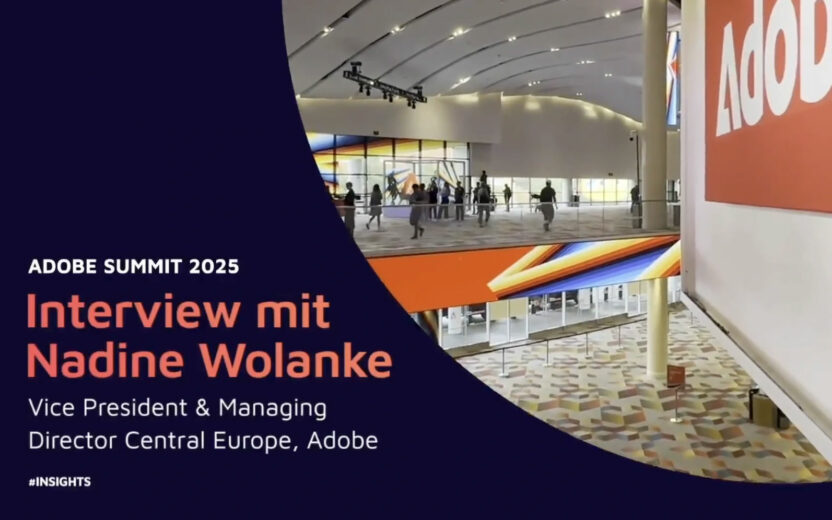 Interview mit Nadine Wolanke auf dem Adobe Summit 2025