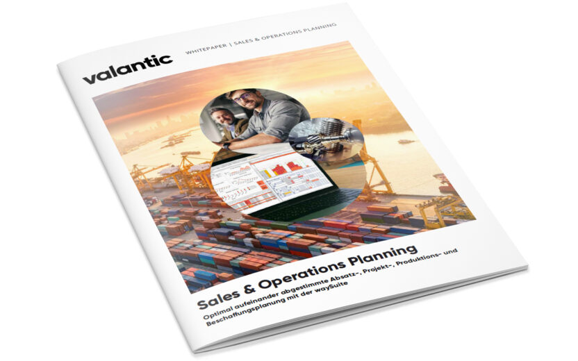 Mockup Ebook Sales & Operations Planning with the waySuite, valantic S&OP Software