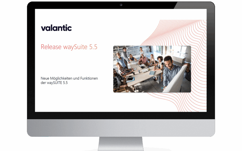 Mockup der Präsentation Neuerungen waySuite 5.5